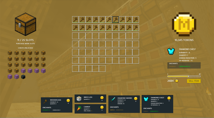 design snapshot of the storage