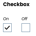 design snapshot of the checkbox styles